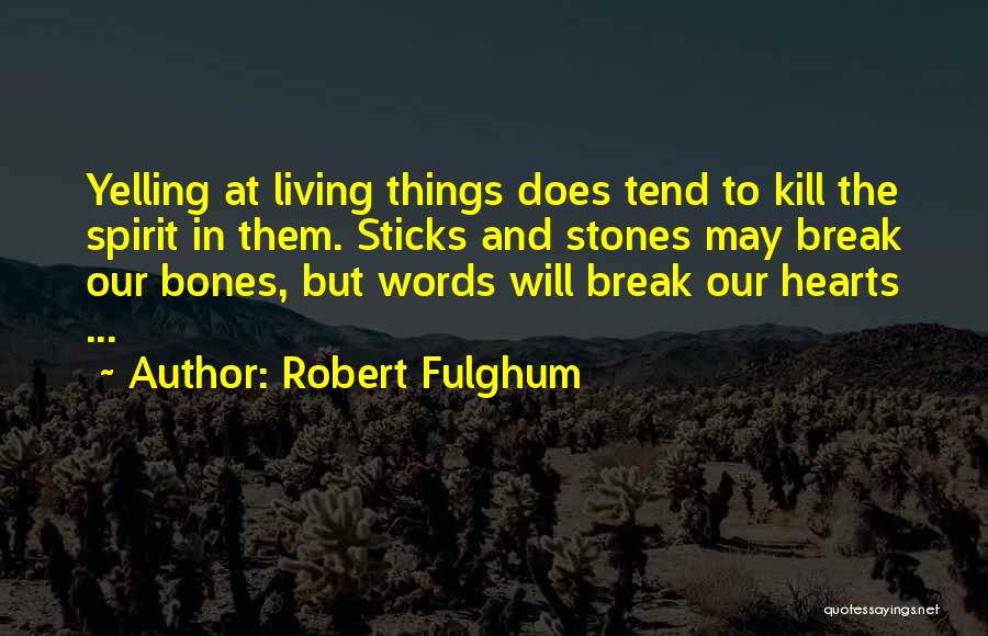 Sticks And Stones Quotes By Robert Fulghum