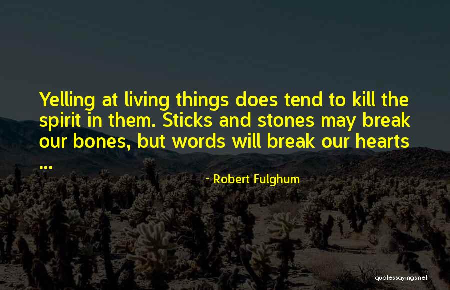 Sticks And Stones Quotes By Robert Fulghum