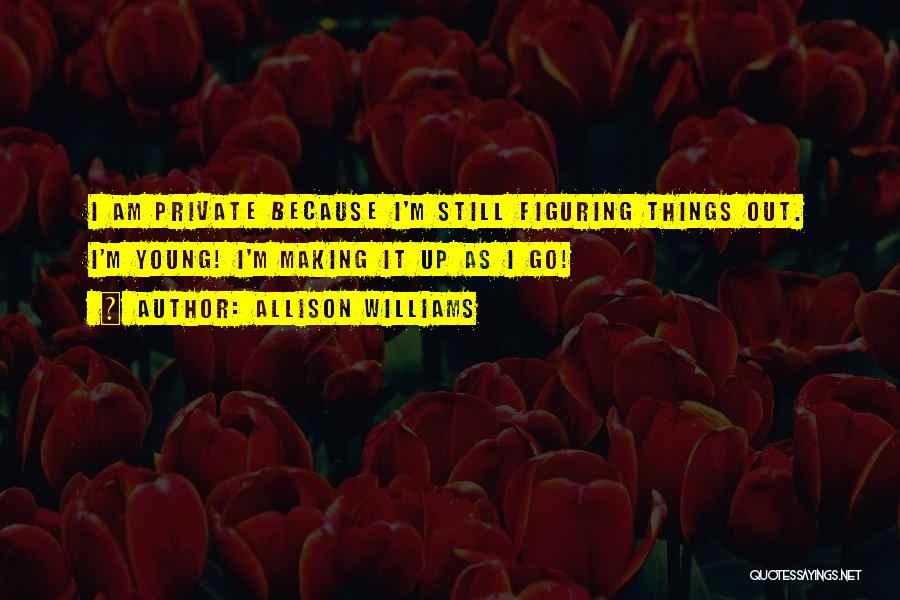 Still Figuring It Out Quotes By Allison Williams