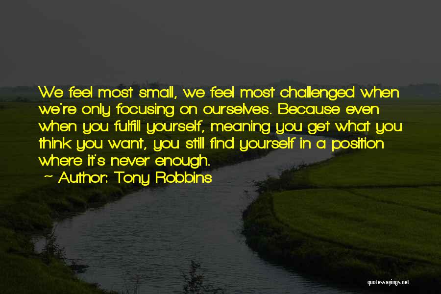 Still Finding Yourself Quotes By Tony Robbins