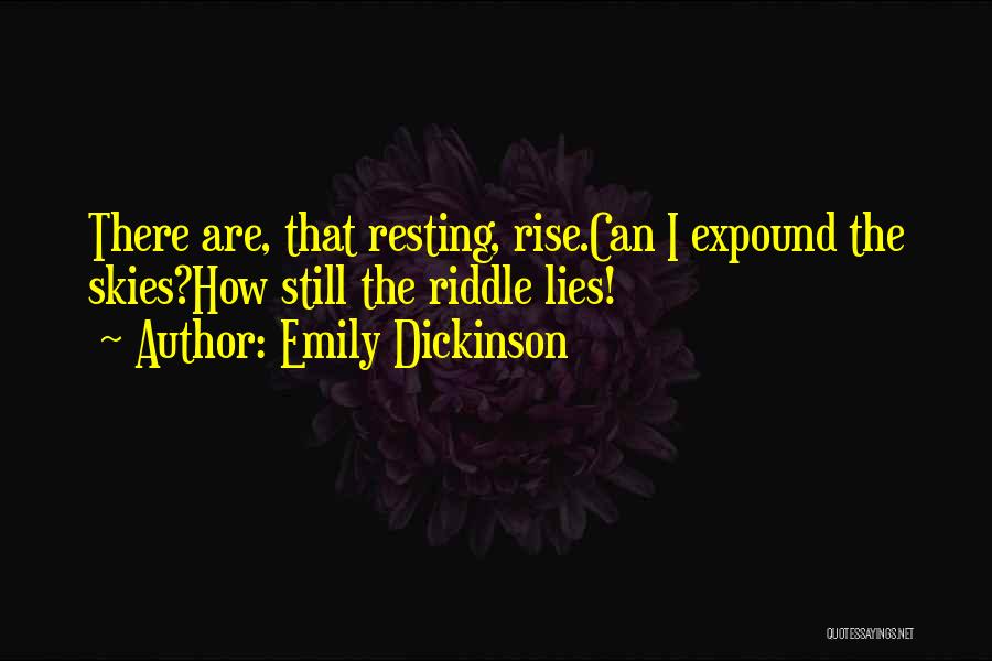 Still I Rise Quotes By Emily Dickinson