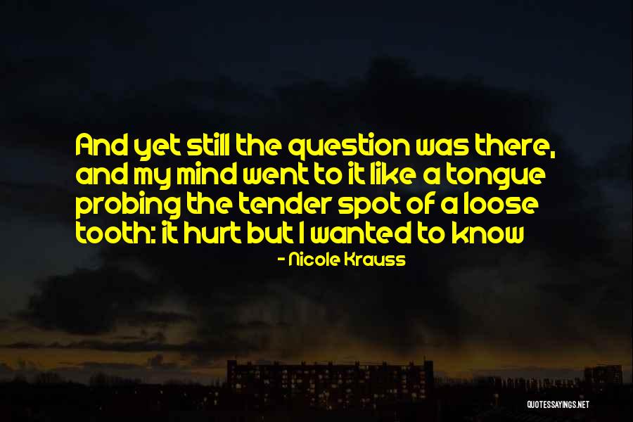 Still Mind Quotes By Nicole Krauss Still Mind Quotes By Nicole Krauss