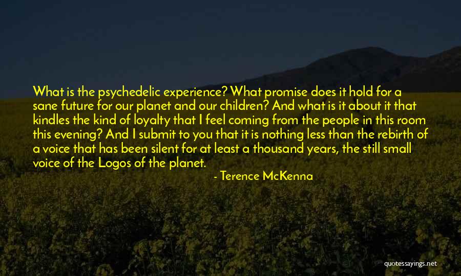 Still Small Voice Quotes By Terence McKenna Still Small Voice Quotes By Terence McKenna