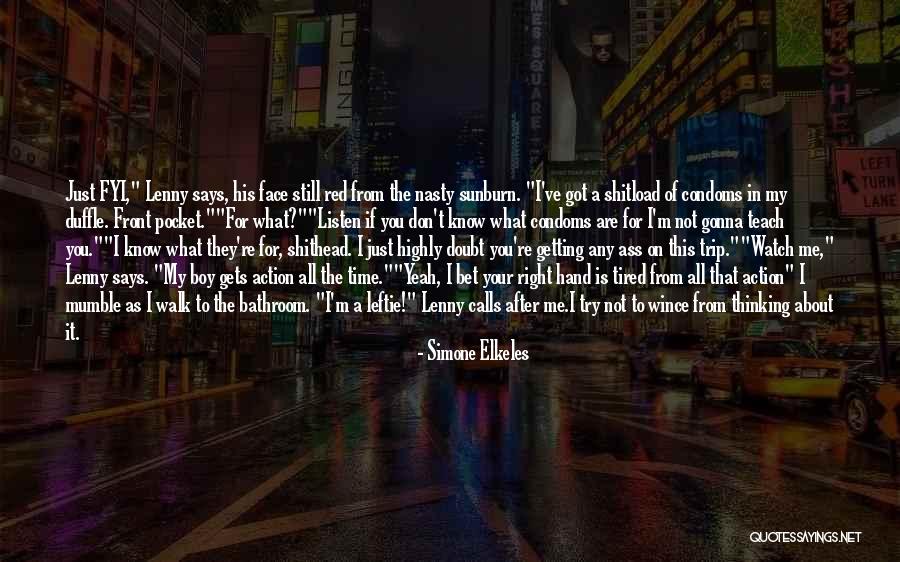 Still Thinking About Me Quotes By Simone Elkeles Still Thinking About Me Quotes By Simone Elkeles