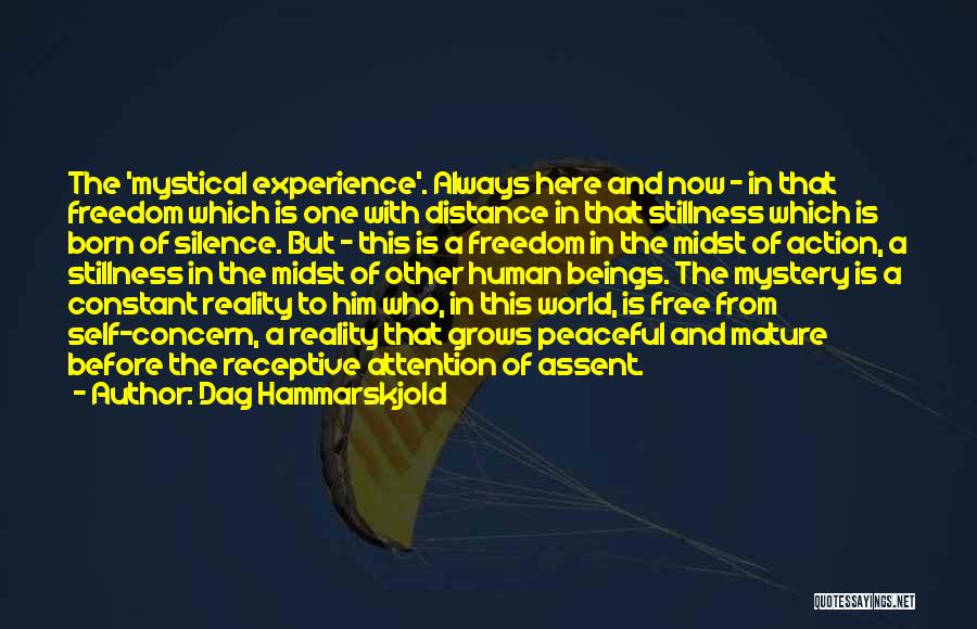 Stillness And Action Quotes By Dag Hammarskjold