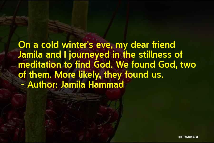 Stillness And God Quotes By Jamila Hammad