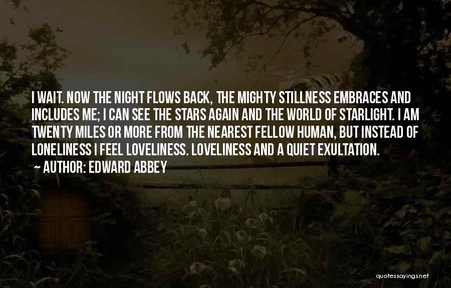 Stillness And Quiet Quotes By Edward Abbey