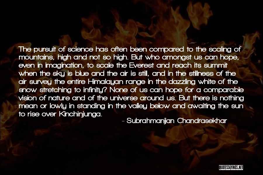 Stillness Nature Quotes By Subrahmanijan Chandrasekhar Stillness Nature Quotes By Subrahmanijan Chandrasekhar