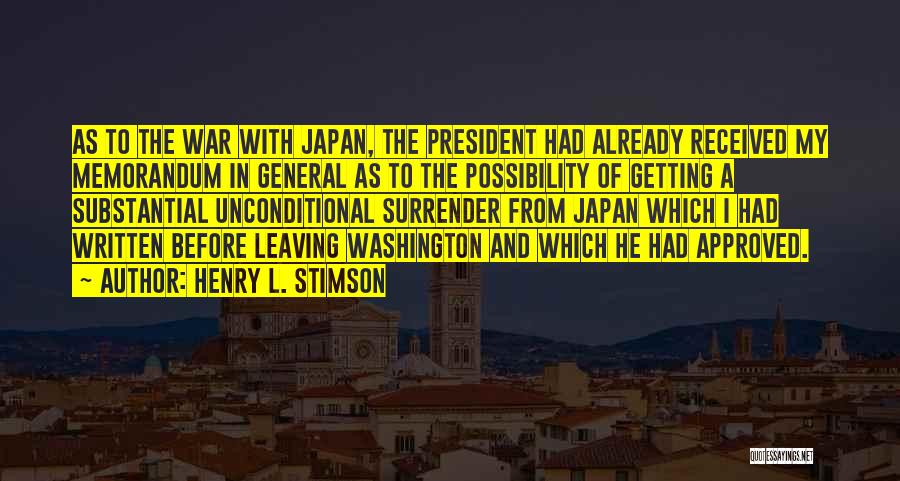 Stimson Quotes By Henry L. Stimson