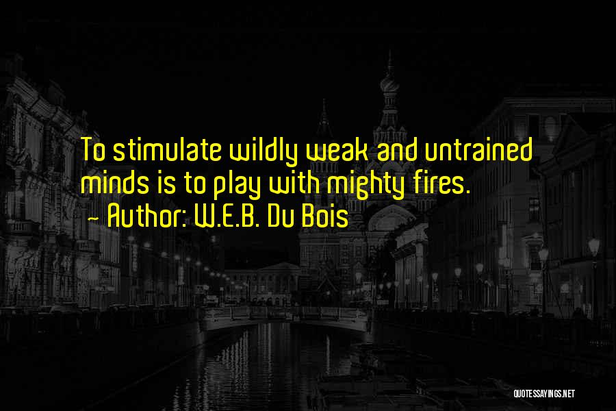 Stimulate Quotes By W.E.B. Du Bois