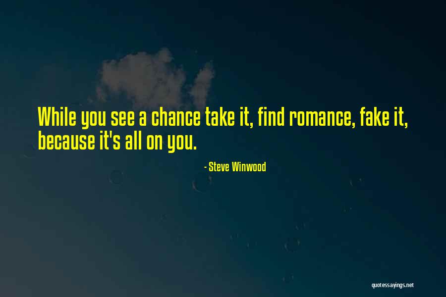 Stiprus Vynuogiu Quotes By Steve Winwood