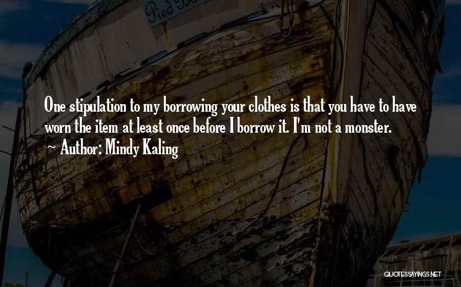 Stipulation Quotes By Mindy Kaling