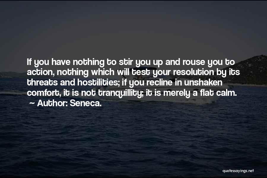 Stir To Action Quotes By Seneca.
