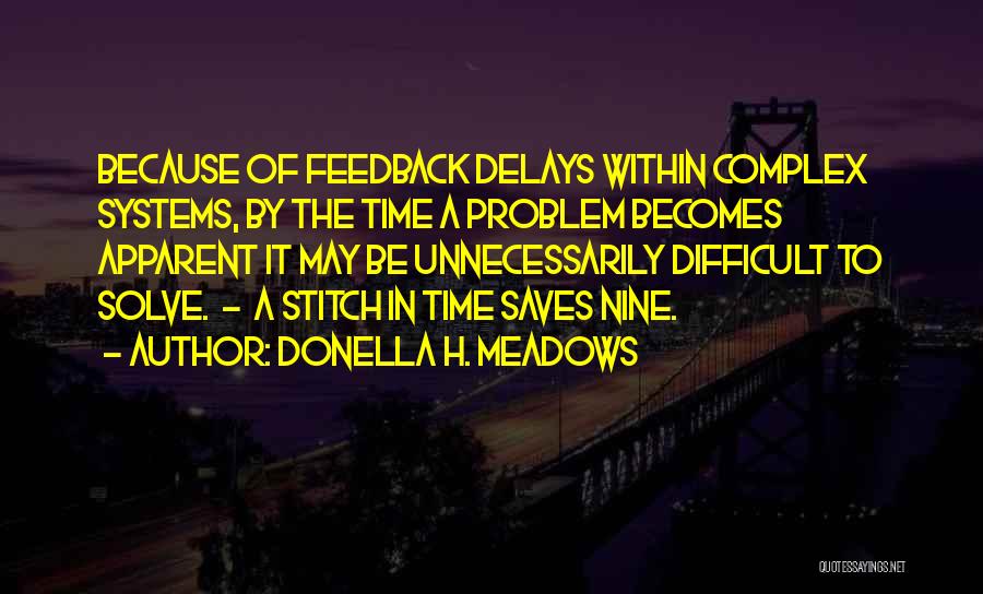 Stitch Quotes By Donella H. Meadows