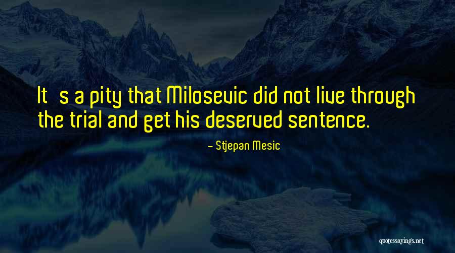 Stjepan Mesic Quotes 225256