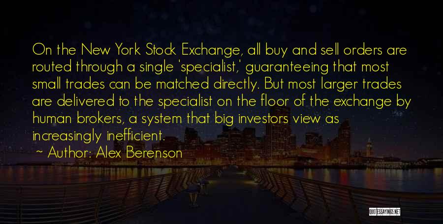 Stock Exchange Quotes By Alex Berenson