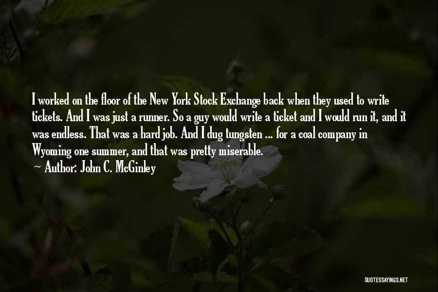Stock Exchange Quotes By John C. McGinley