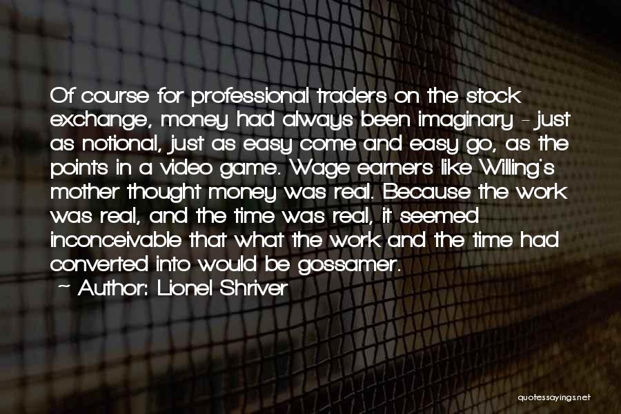 Stock Exchange Quotes By Lionel Shriver