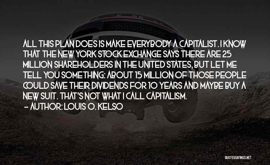Stock Exchange Quotes By Louis O. Kelso Stock Exchange Quotes By Louis O. Kelso