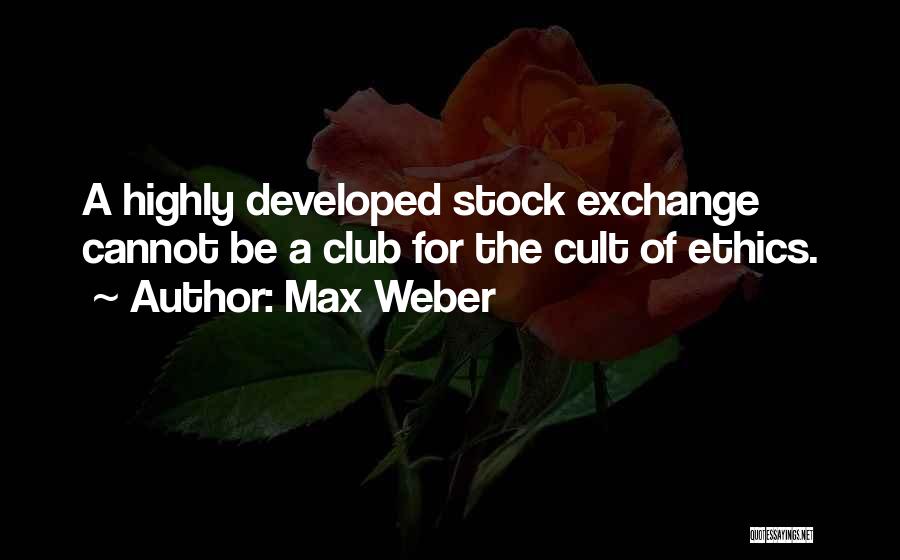 Stock Exchange Quotes By Max Weber