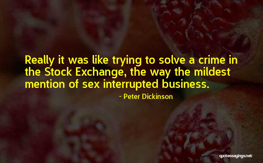 Stock Exchange Quotes By Peter Dickinson