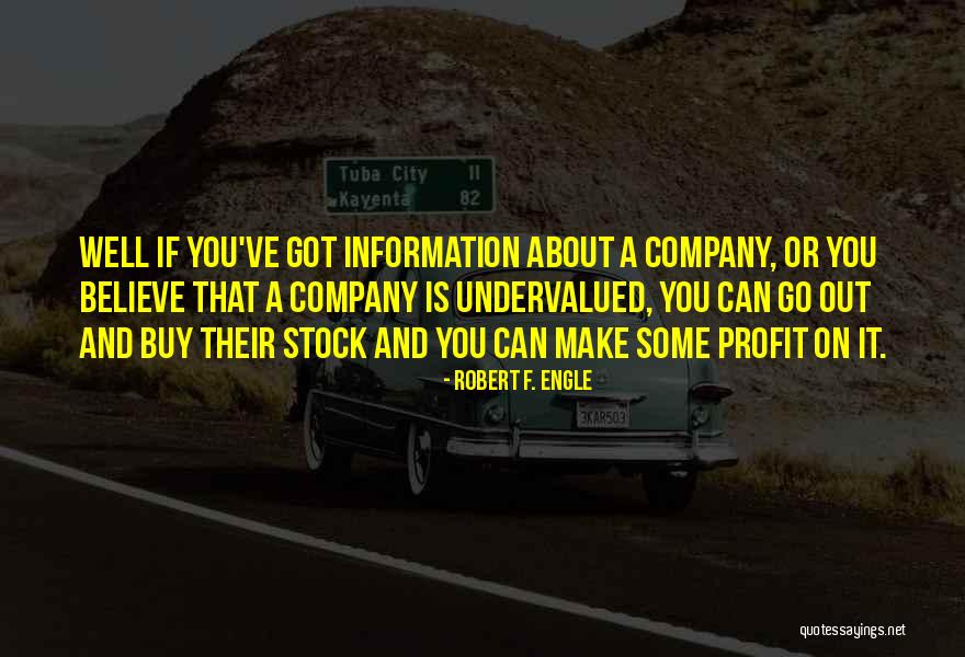 Stock Information Quotes By Robert F. Engle Stock Information Quotes By Robert F. Engle