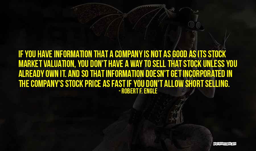 Stock Information Quotes By Robert F. Engle Stock Information Quotes By Robert F. Engle