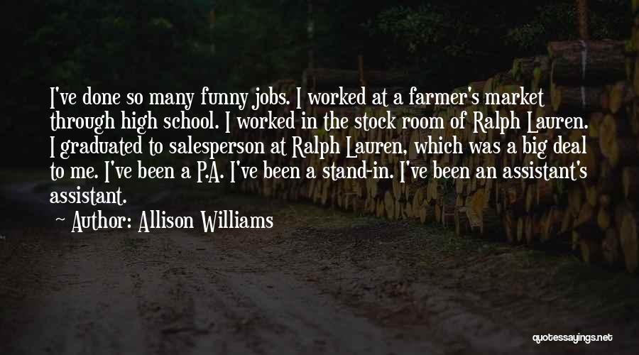 Stock Market Funny Quotes By Allison Williams