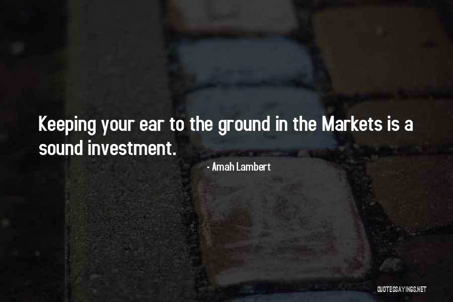 Stock Market Investing Quotes By Amah Lambert
