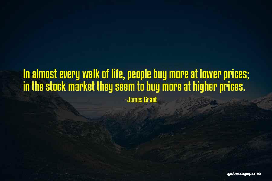 Stock Market Investing Quotes By James Grant