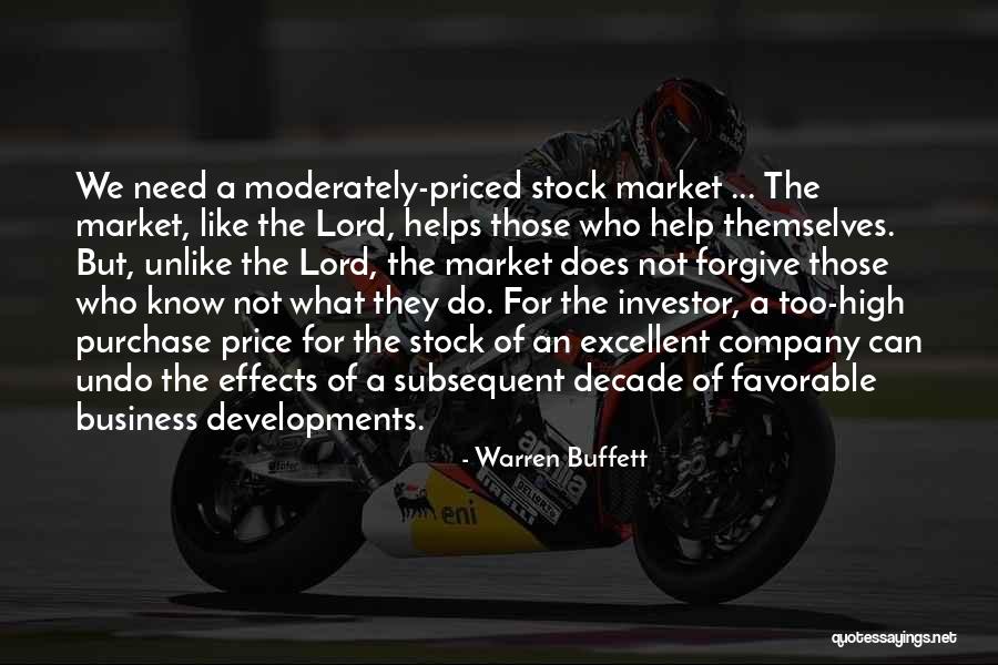 Stock Market Investing Quotes By Warren Buffett