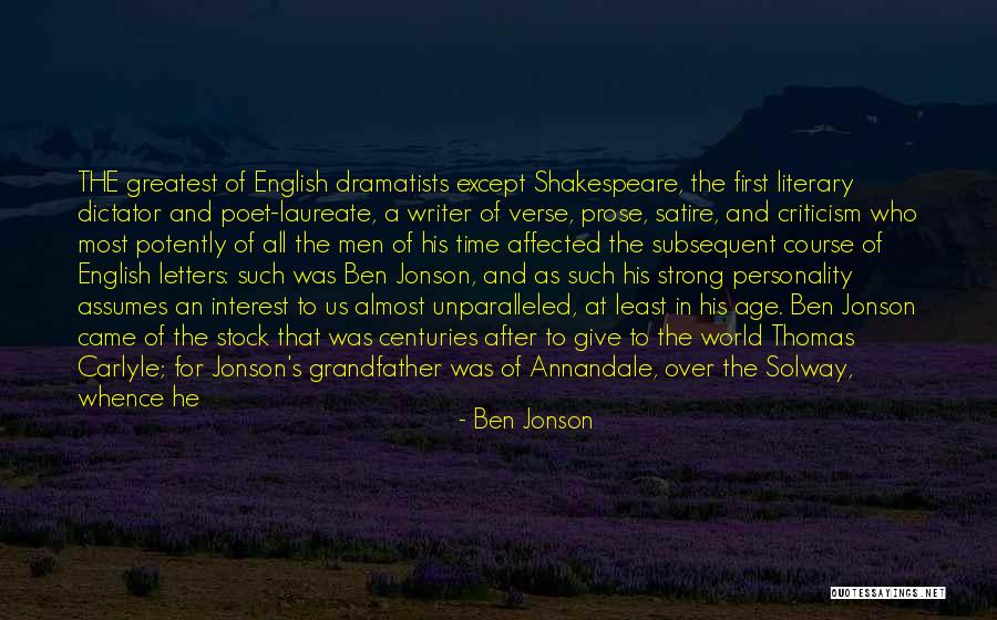 Stock Over Quotes By Ben Jonson Stock Over Quotes By Ben Jonson