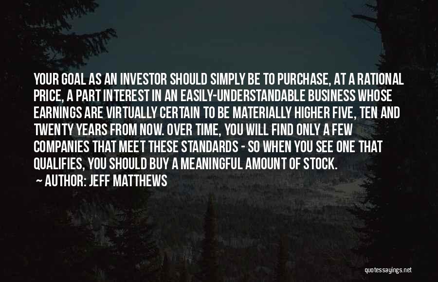 Stock Over Quotes By Jeff Matthews