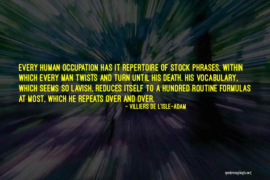 Stock Over Quotes By Villiers De L'Isle-Adam Stock Over Quotes By Villiers De L'Isle-Adam