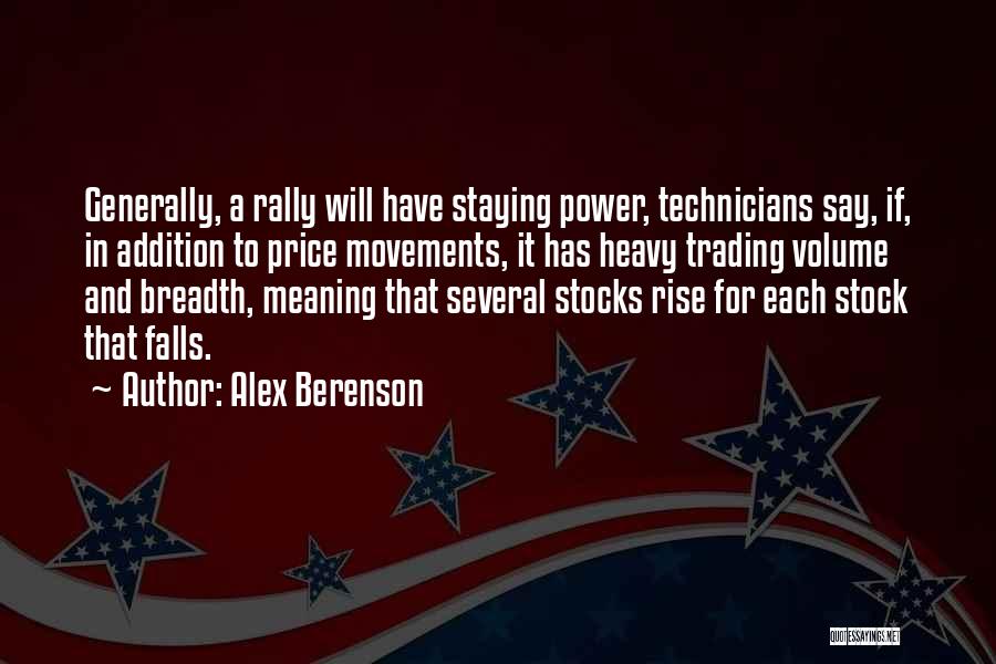 Stock Trading Quotes By Alex Berenson