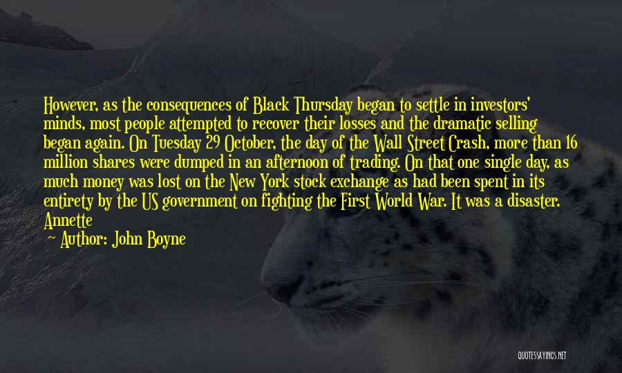 Stock Trading Quotes By John Boyne