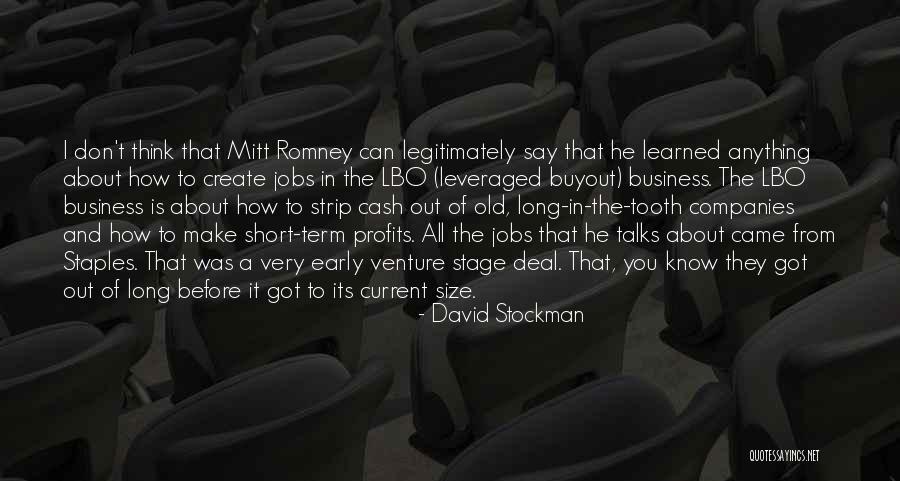 Stockman Quotes By David Stockman