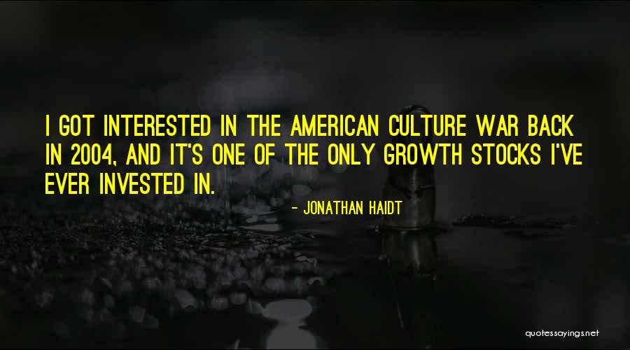 Stocks Quotes By Jonathan Haidt