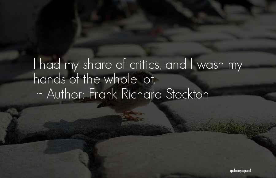 Stockton Quotes By Frank Richard Stockton