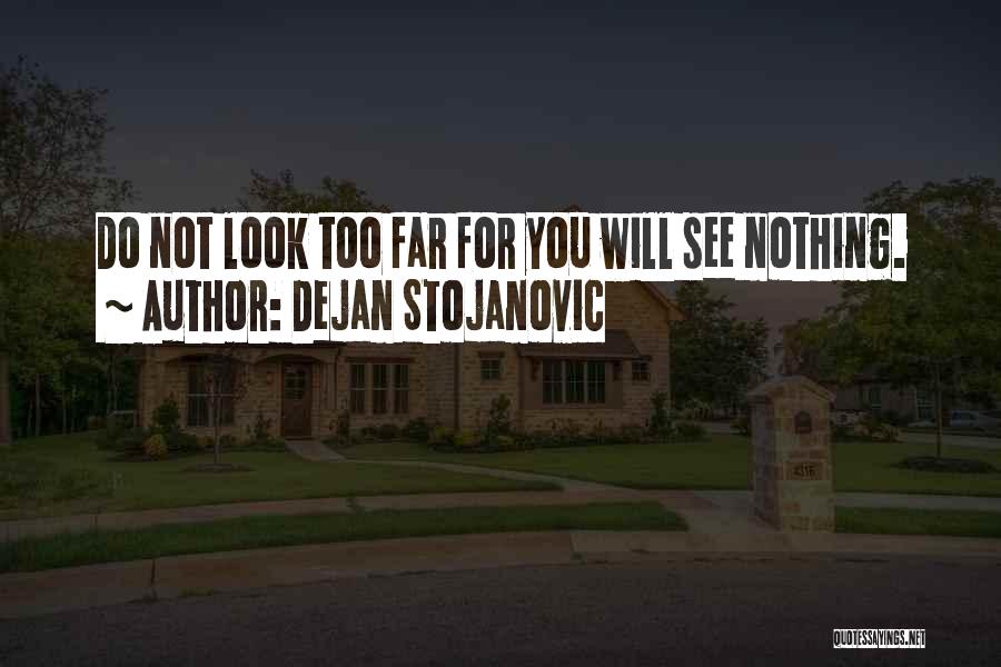 Stojanovic Quotes By Dejan Stojanovic