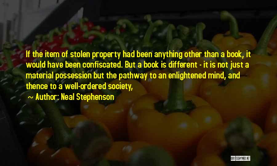 Stolen Item Quotes By Neal Stephenson