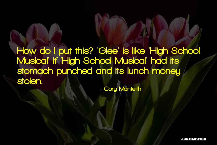 Stolen Money Quotes By Cory Monteith Stolen Money Quotes By Cory Monteith
