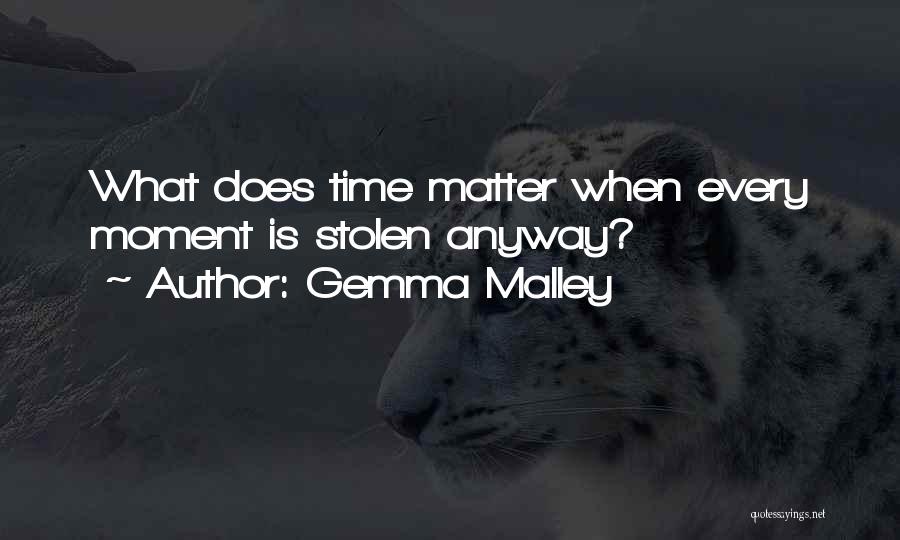 Stolen Time Quotes By Gemma Malley