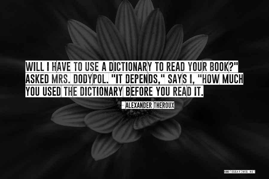 Stolica Quotes By Alexander Theroux Stolica Quotes By Alexander Theroux