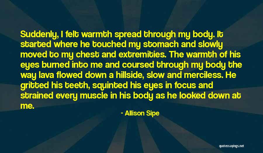 Stomach And Chest Quotes By Allison Sipe Stomach And Chest Quotes By Allison Sipe