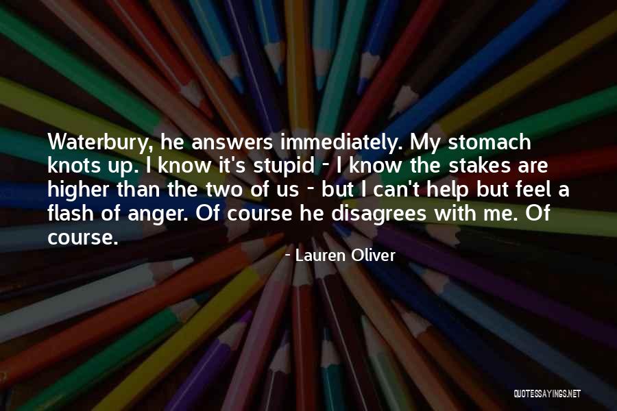 Stomach In Knots Quotes By Lauren Oliver Stomach In Knots Quotes By Lauren Oliver