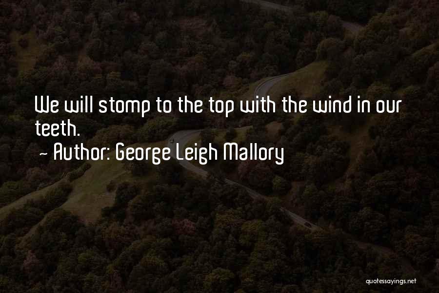 Stomp Quotes By George Leigh Mallory