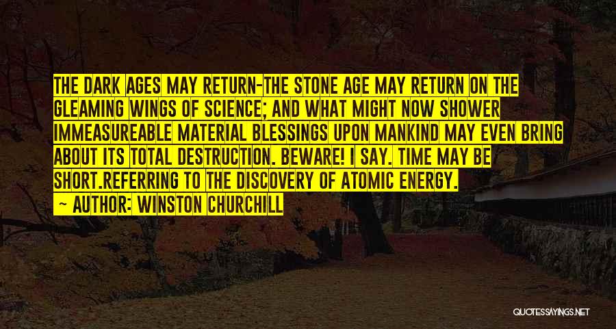 Stone Age Quotes By Winston Churchill
