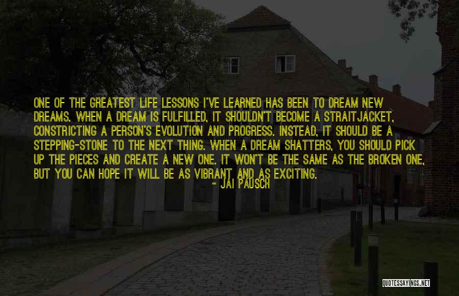 Stone And Life Quotes By Jai Pausch