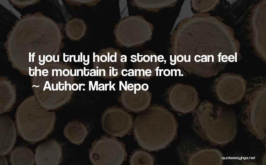Stone Mountain Quotes By Mark Nepo